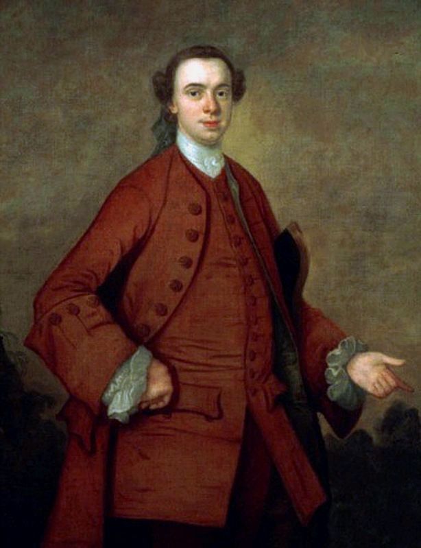 Thomas Johnson<br>by John Hesselius<br>before 1778 image. Click for full size.