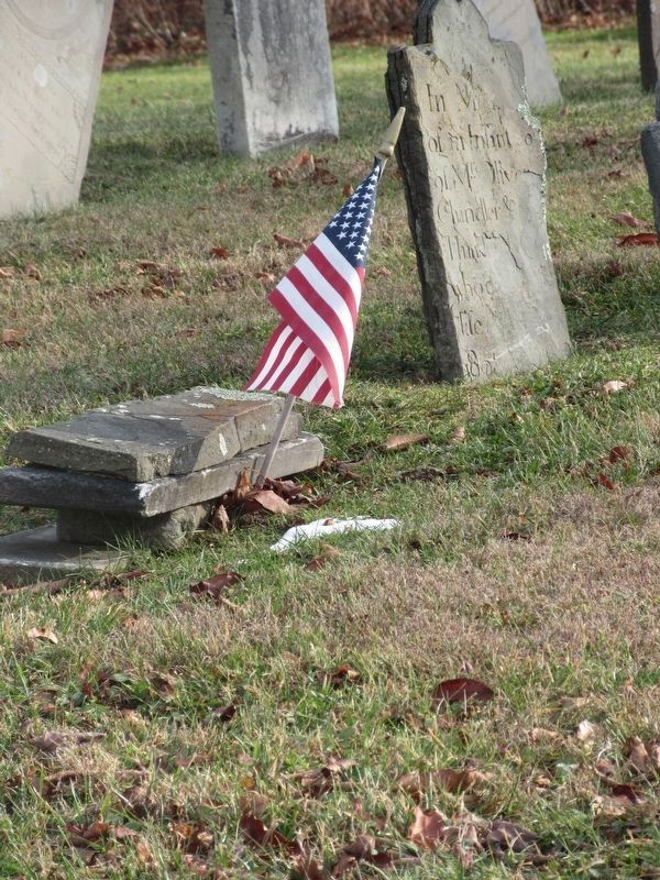 Gravestones in Hinman Cemetery image. Click for full size.