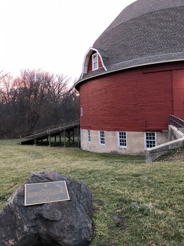 Ryan Round Barn Marker image. Click for full size.