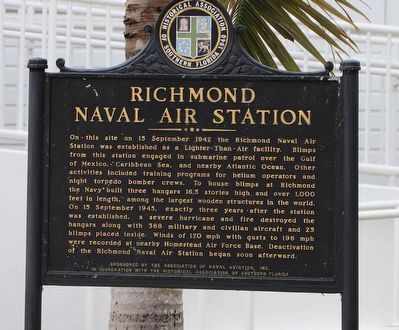 Richmond Naval Air Station Marker image. Click for full size.