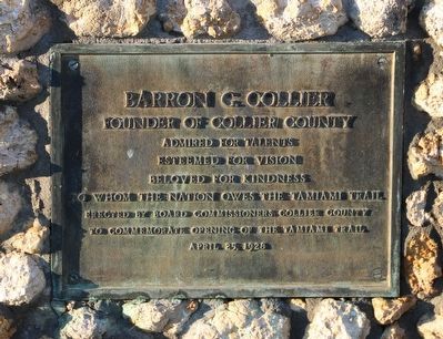 Barron G. Collier Marker image. Click for full size.