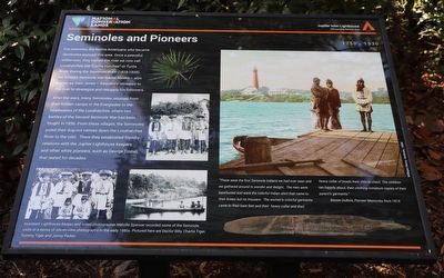 Seminoles and Pioneers Marker image. Click for full size.