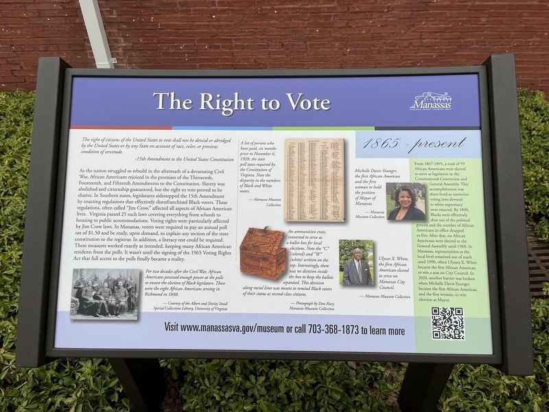 The Right to Vote Marker image. Click for full size.