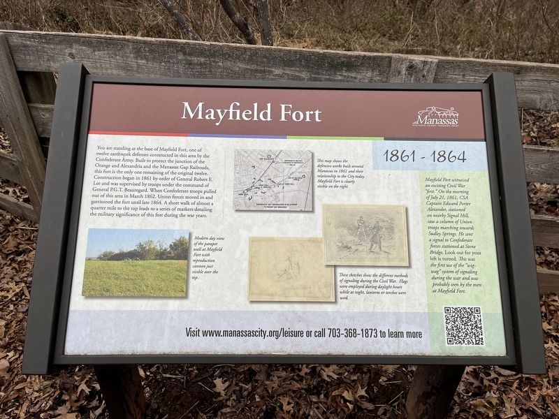 Mayfield Fort Marker image. Click for full size.