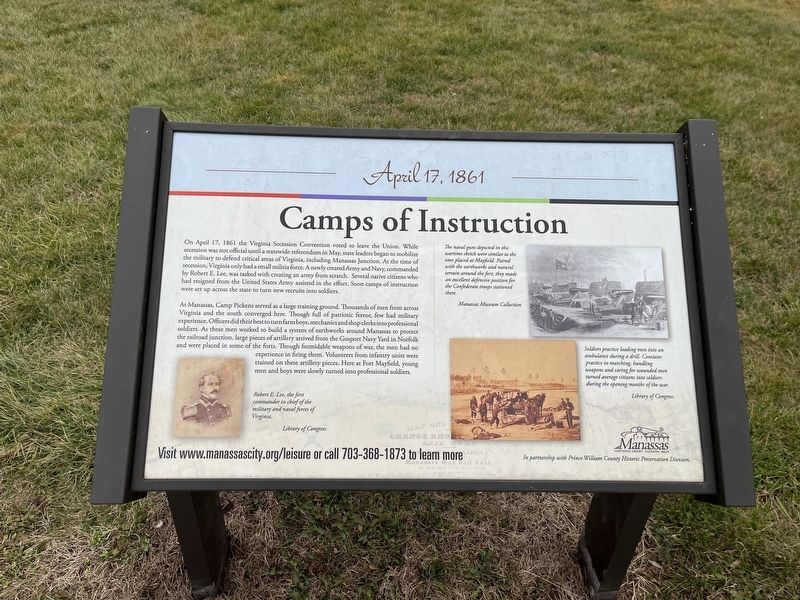 Camps of Instruction Marker image. Click for full size.