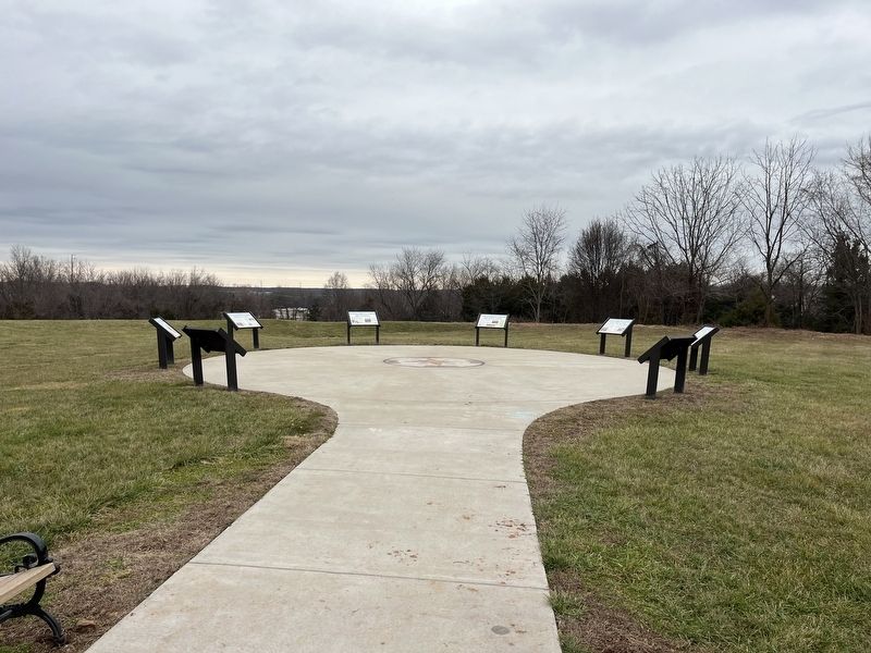 The markers on the grounds of Fort Mayfield. Click for full size. The markers on the grounds of Fort Mayfield image. Click for full size.