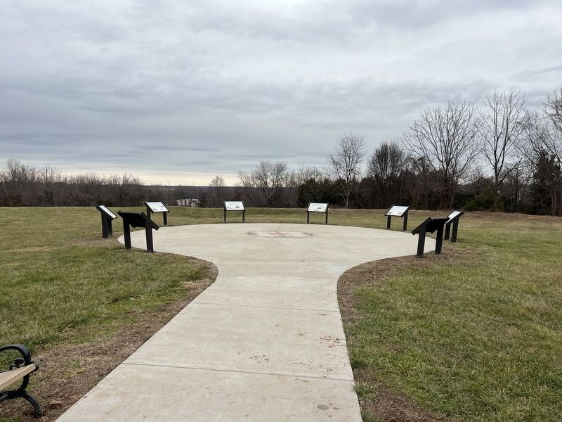 The markers on the grounds of Fort Mayfield. Click for full size. The markers on the grounds of Fort Mayfield image. Click for full size.