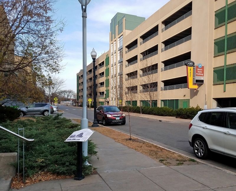 Marker opposite the Midtown Global Market parking garage image. Click for full size.