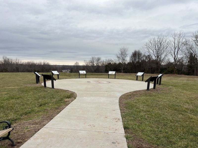 The markers on the grounds of Fort Mayfield. Click for full size. The markers on the grounds of Fort Mayfield image. Click for full size.