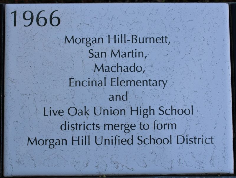 Morgan Hill Unified School District Marker image. Click for full size.