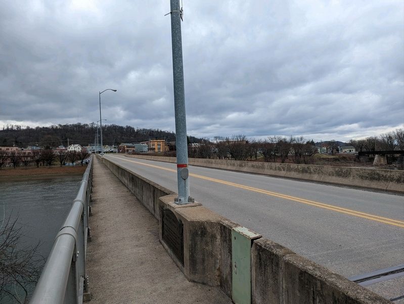 Mifflin County Memorial Bridge Marker. Click for full size. Mifflin County Memorial Bridge Marker image. Click for full size.