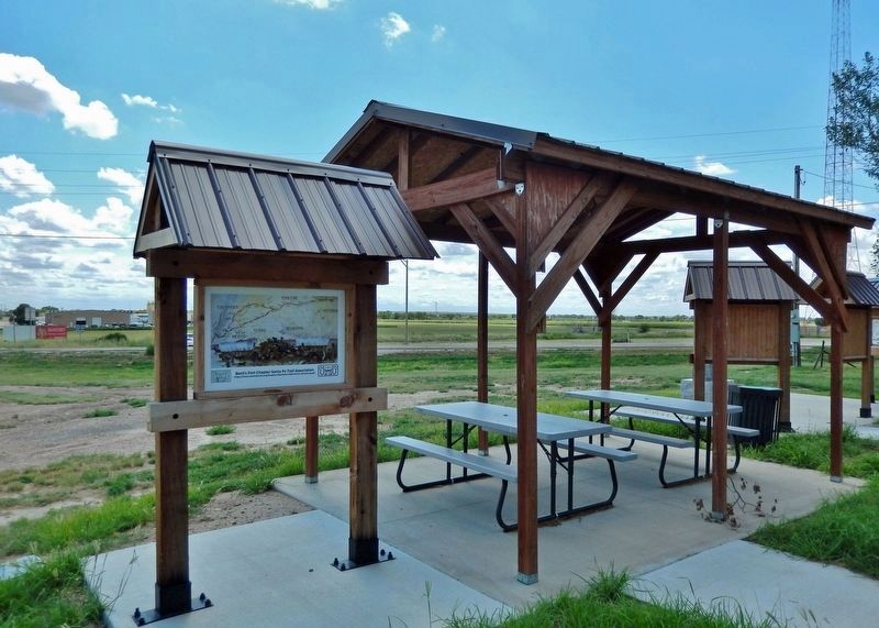 Santa Fe Trail, 1821-1880 Marker Kiosk (<i>north side</i>) image. Click for full size.