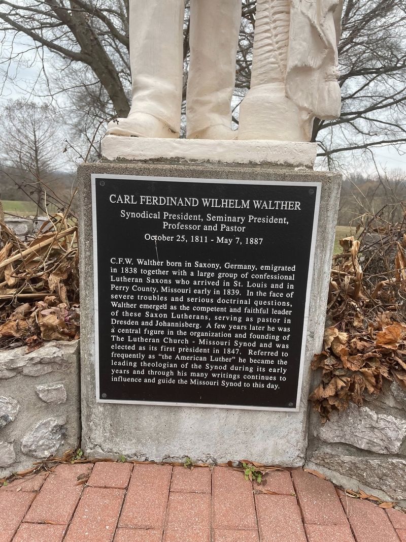 Carl Ferdinand Wilhelm Walther Marker. Click for full size. Carl Ferdinand Wilhelm Walther Marker image. Click for full size.