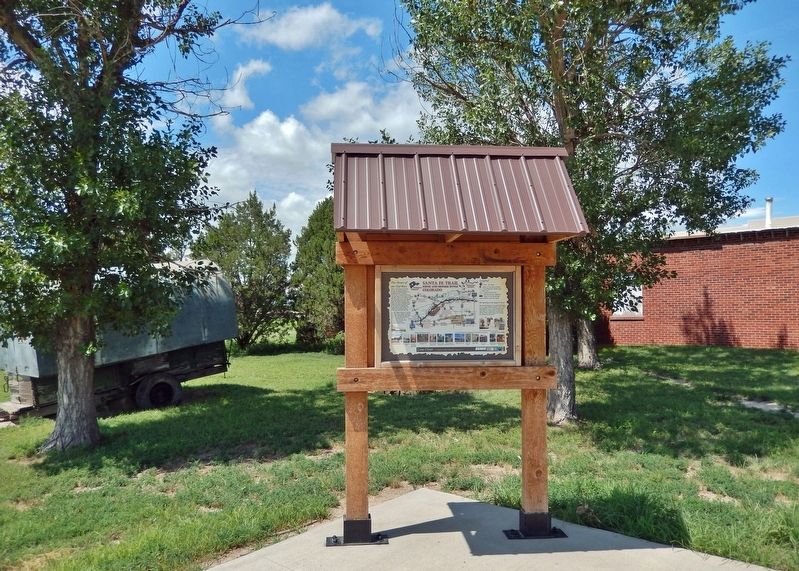 Santa Fe Trail Scenic and Historic Byway Kiosk image. Click for full size.