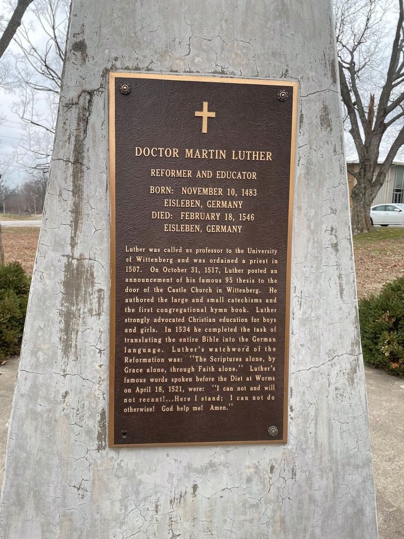 Doctor Martin Luther Marker. Click for full size. Doctor Martin Luther Marker image. Click for full size.