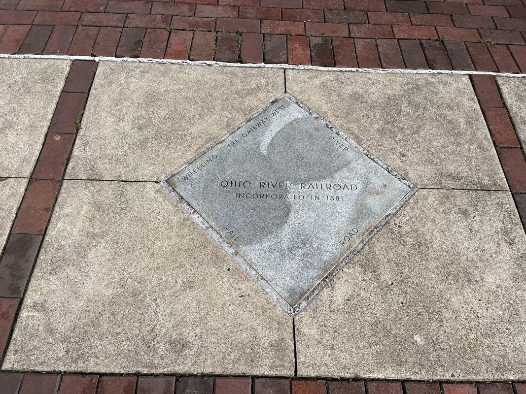 Ohio River Railroad Marker. Click for full size. Ohio River Railroad Marker image. Click for full size.