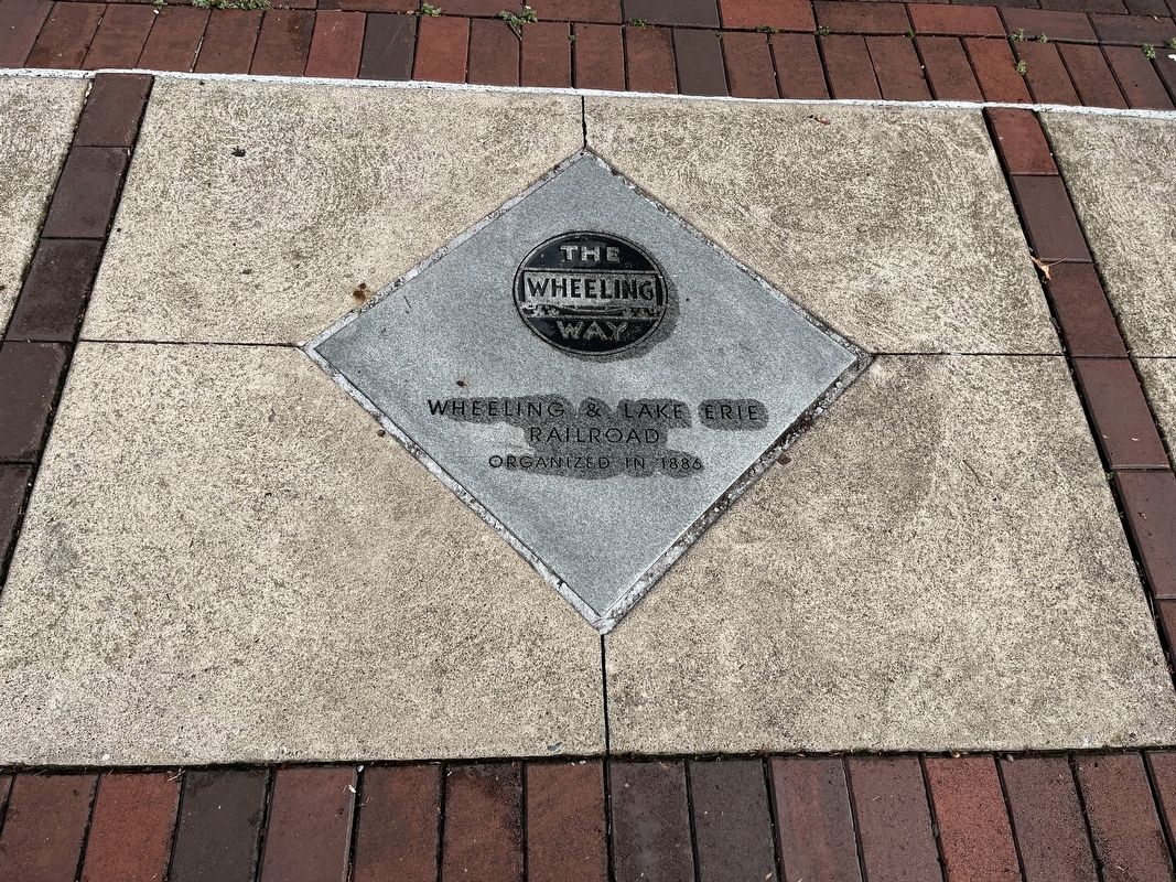 Wheeling & Lake Erie Railroad Marker. Click for full size. Wheeling & Lake Erie Railroad Marker image. Click for full size.
