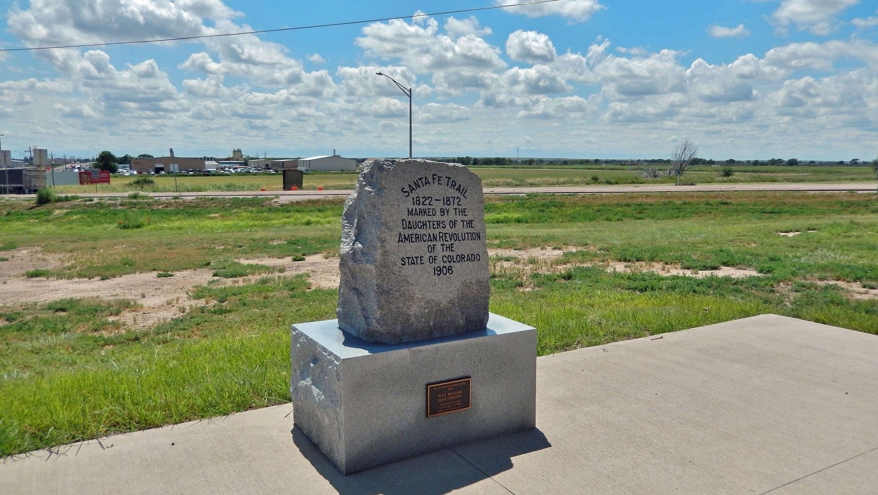 Santa Fe Trail Marker image. Click for full size.