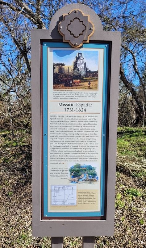 Mission Espada: 1731-1824 Marker image. Click for full size.