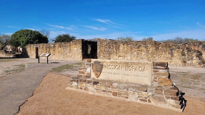 The entrance to Mission Espada image. Click for full size.