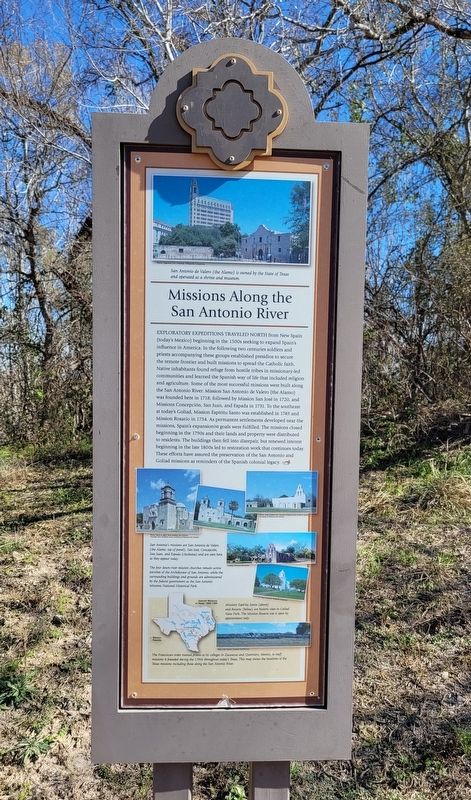 Missions Along the San Antonio River Marker image. Click for full size.