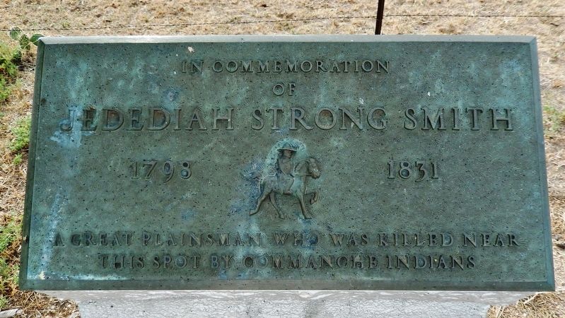 Jedediah Strong Smith Marker. Click for full size. Jedediah Strong Smith Marker image. Click for full size.