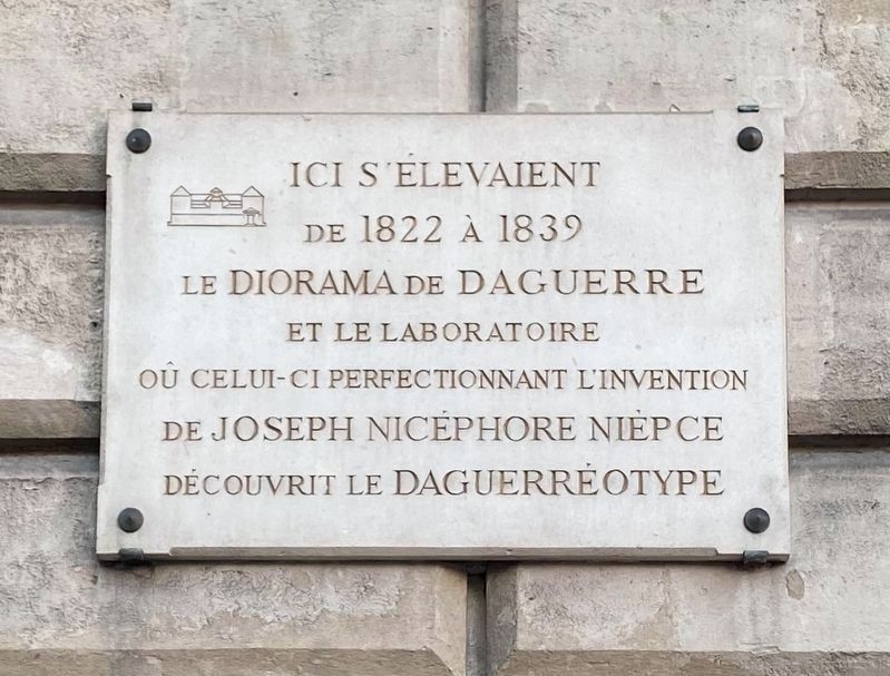 Le Diorama de Daguerre Marker. Click for full size. Le Diorama de Daguerre Marker image. Click for full size.