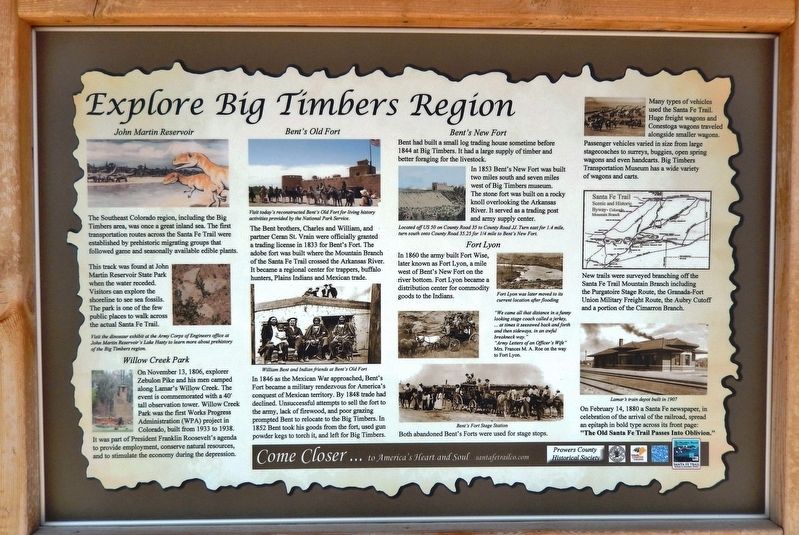 Explore Big Timbers Region Marker image. Click for full size.