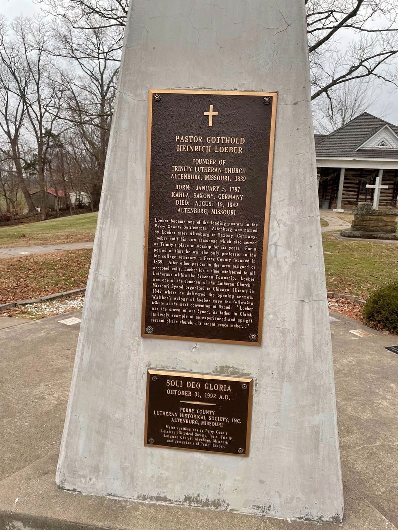 Pastor Gotthold Heinrich Loeber Marker image. Click for full size.