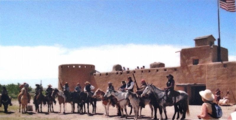Marker detail: Bent�s Old Fort image. Click for full size.