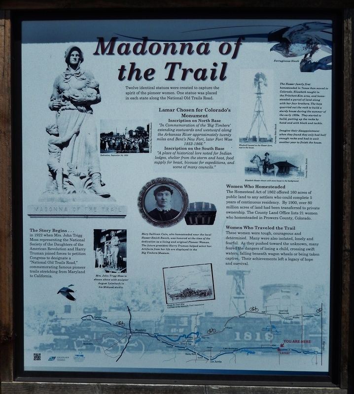 Madonna of the Trail Marker image. Click for full size.