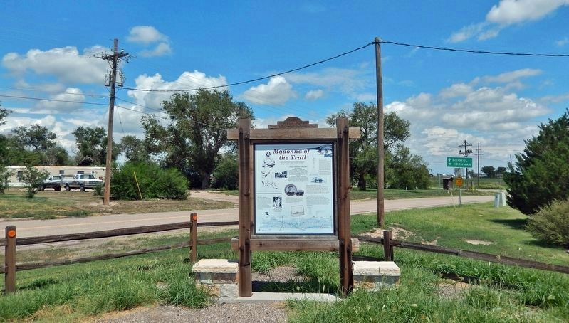 Madonna of the Trail Marker image. Click for full size.
