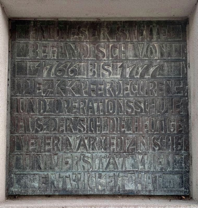 University of Veterinary Medicine of Vienna Marker image. Click for full size.