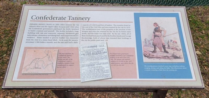Confederate Tannery Marker image. Click for full size.