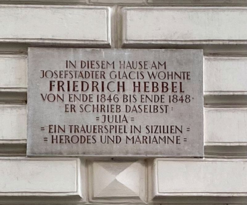 Friedrich Hebbel Marker image. Click for full size.