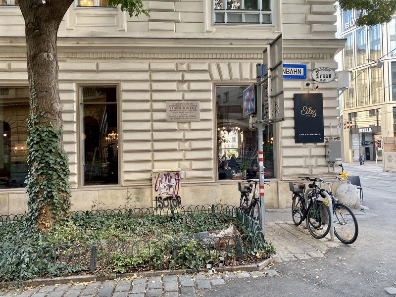 Friedrich Hebbel Marker - wide view image. Click for full size.