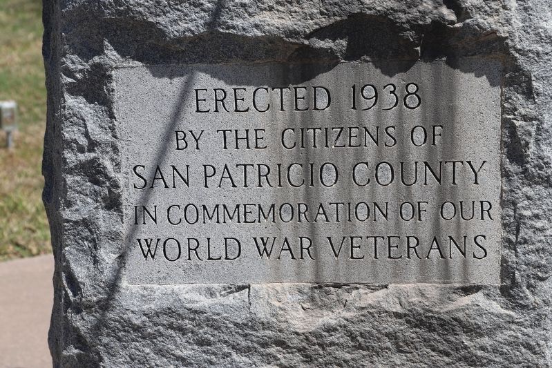 San Patricio County World War I Monument Marker image. Click for full size.