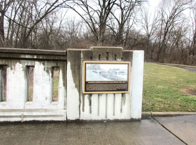 Sherman Avenue Concrete Arch Bridge 1908- 2007 Marker image. Click for full size.