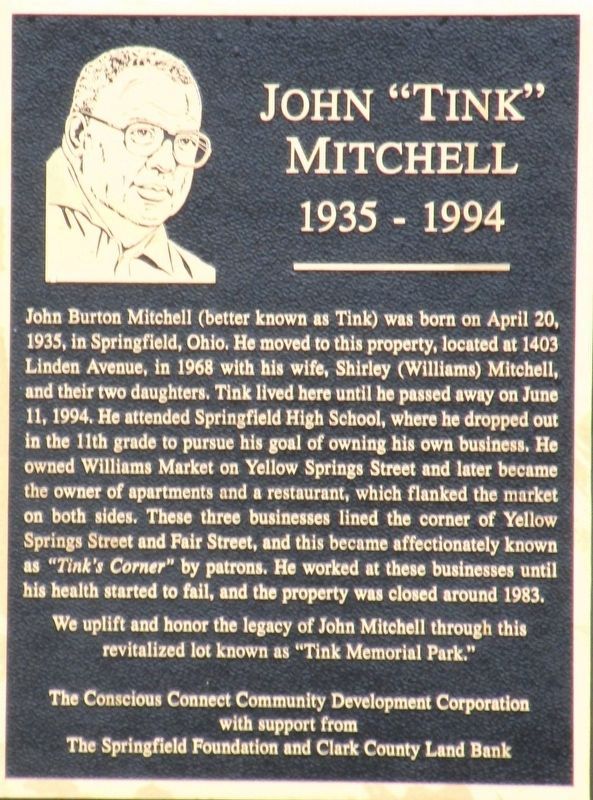 John Tink Mitchell Marker image. Click for full size.