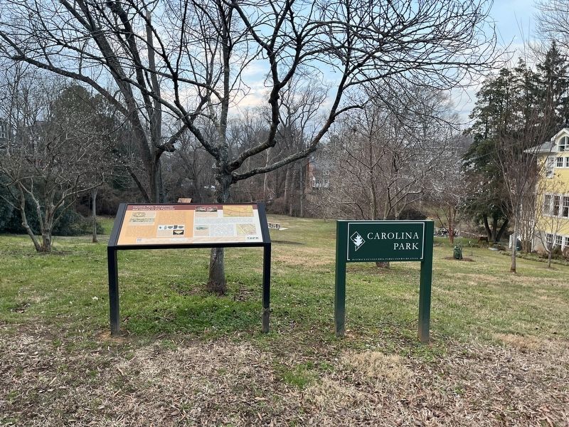 Carolina Park: Archaeology and History in the Palisades Marker. Click for full size. Carolina Park: Archaeology and History in the Palisades Marker image. Click for full size.