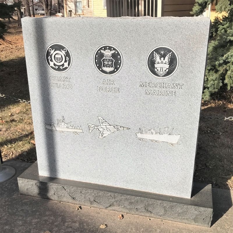 Tabor Veterans Memorial, right wall image. Click for full size.