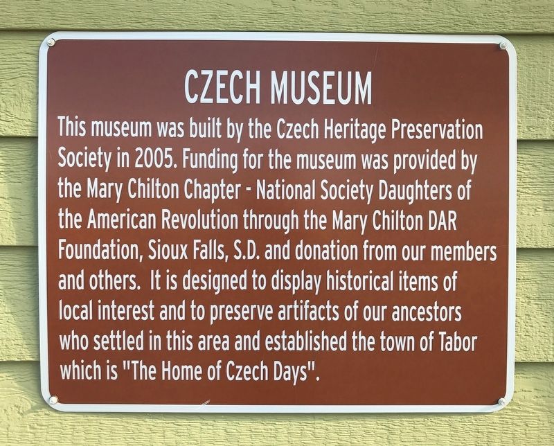 Czech Museum Marker image. Click for full size.
