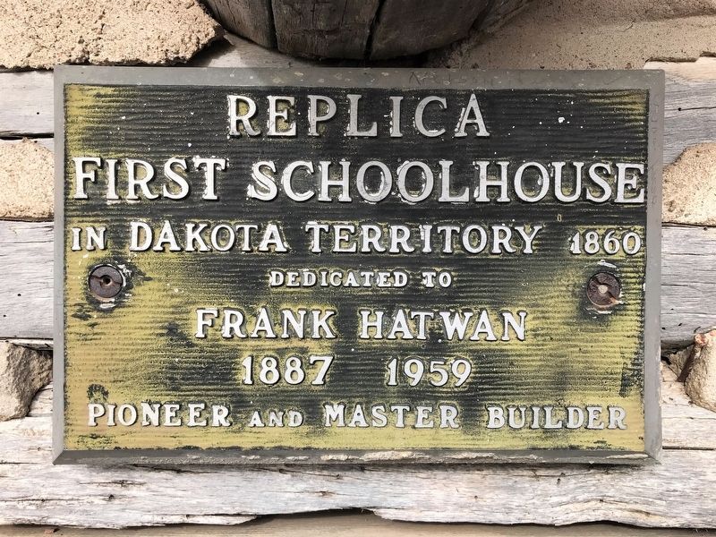 Replica First Schoolhouse Marker image. Click for full size.