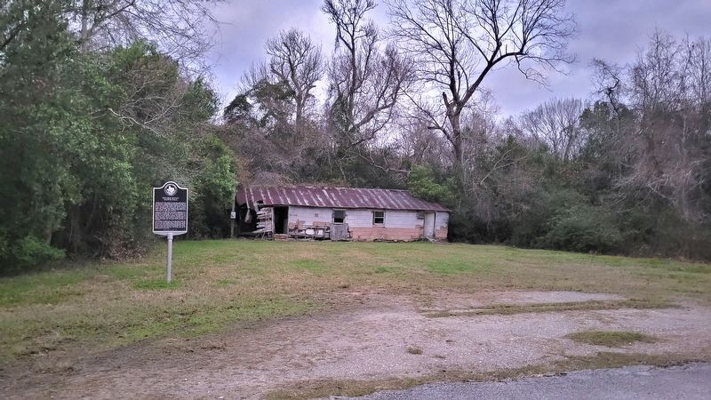 The Double Bayou Dance Hall and Marker image. Click for full size.