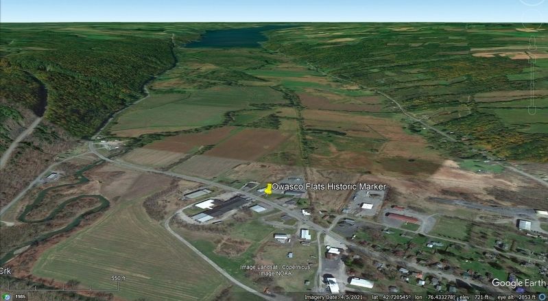 Oblique angle view of Owasco Flats image. Click for full size.