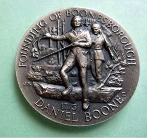 Longines Founding of Boonesborough Medal image. Click for full size.