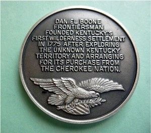 Longines Founding of Boonesborough Medal image. Click for full size.