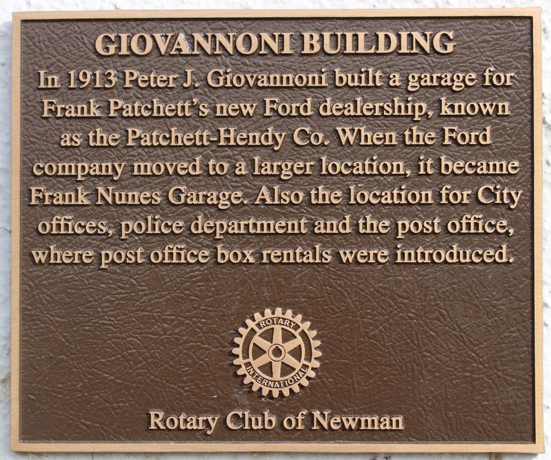 Giovannoni Building Marker. Click for full size. Giovannoni Building Marker image. Click for full size.