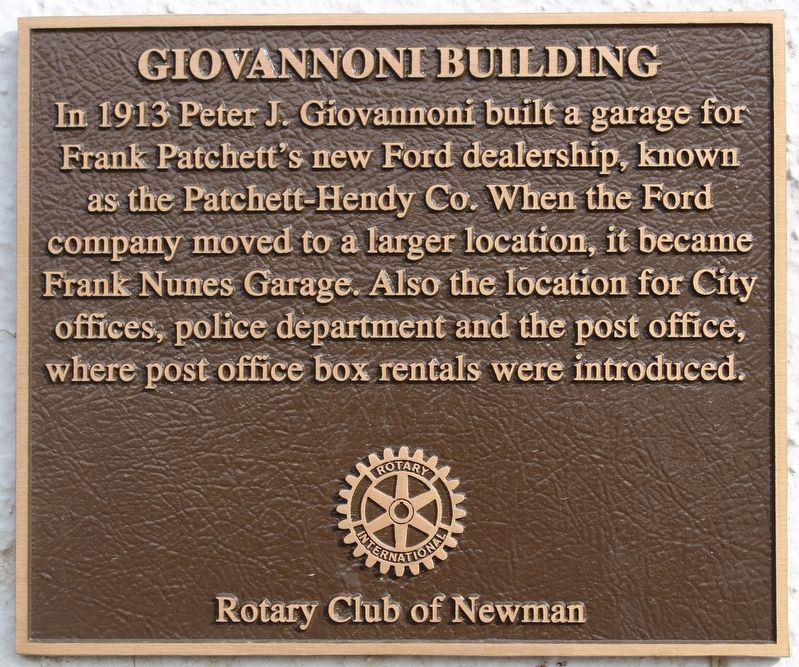 Giovannoni Building Marker image. Click for full size.