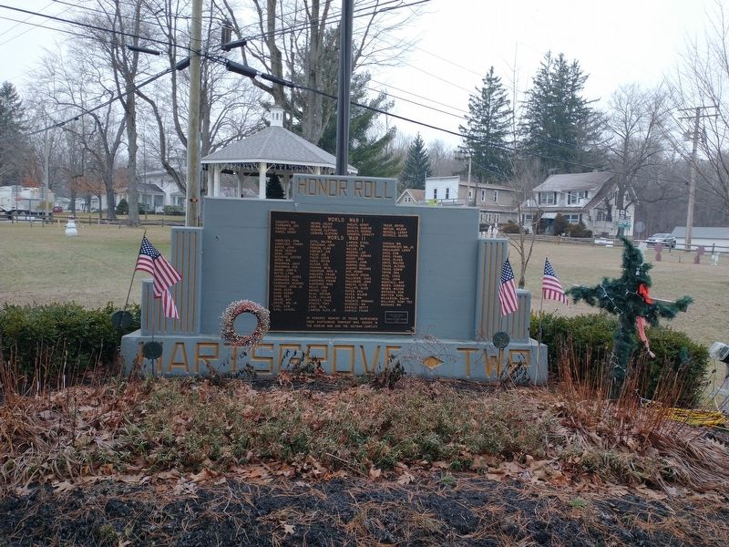 Hartsgrove Township Honor Roll Marker image. Click for full size.
